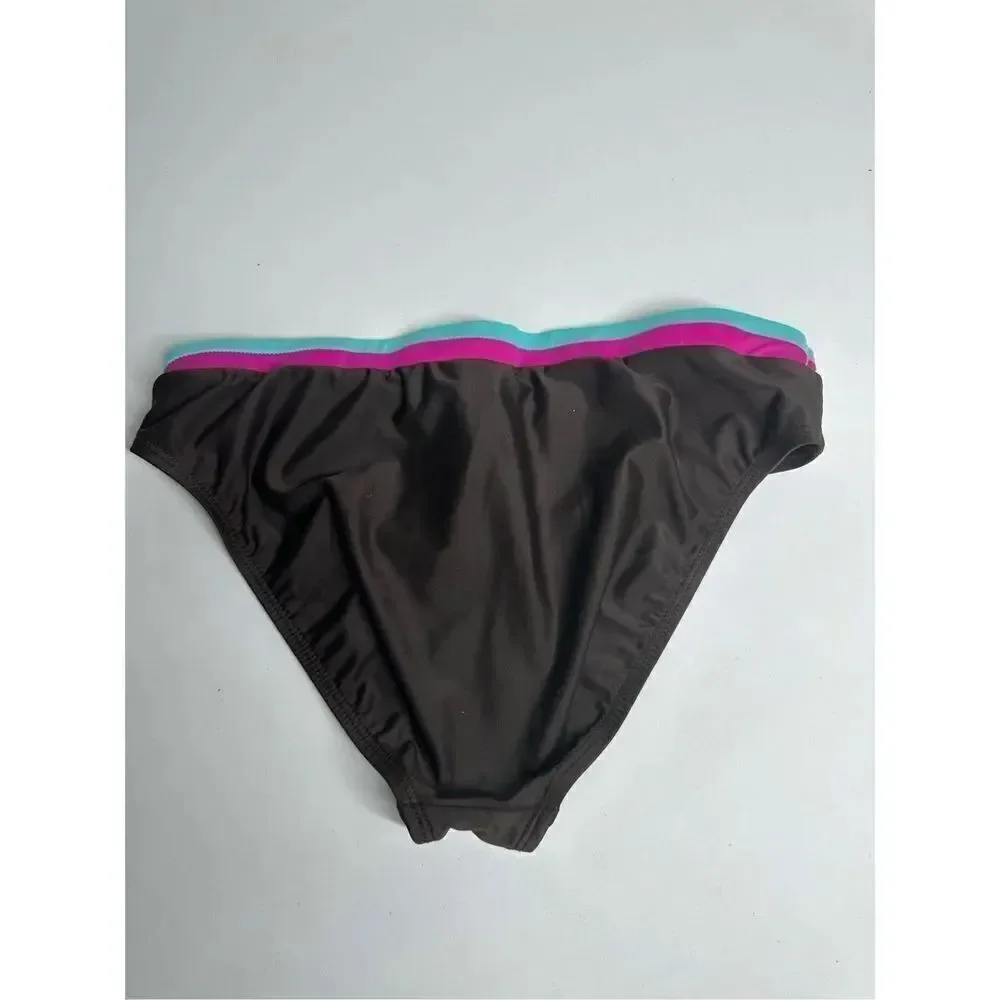 24 & Ocean Bikini Buttom Brown Pink Green Size M